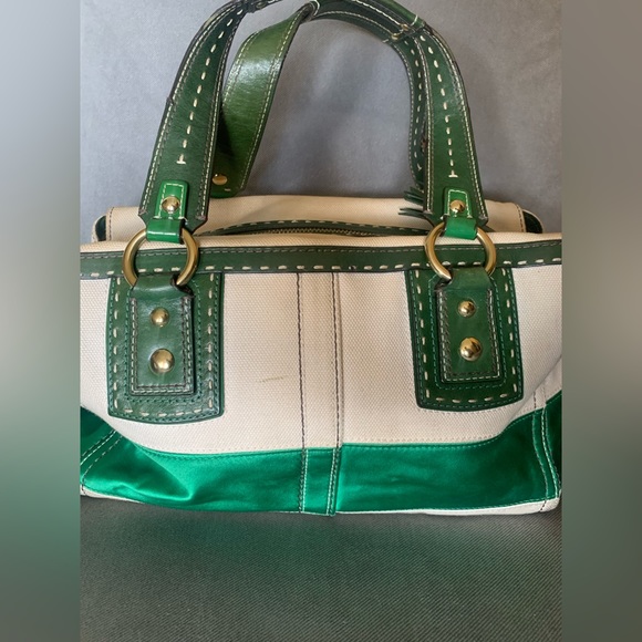 Coach Legacy Leather Fabric Vintage Satchel - Picture 2 of 10